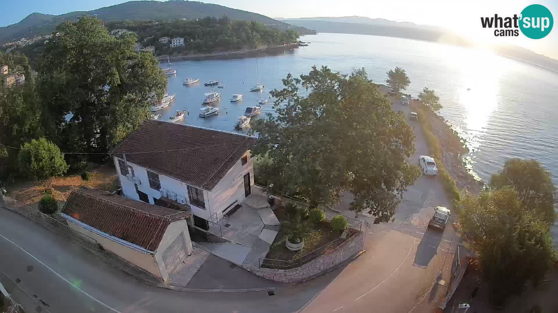Webcam puerto de Ika – Vista en directo y luces de Opatija