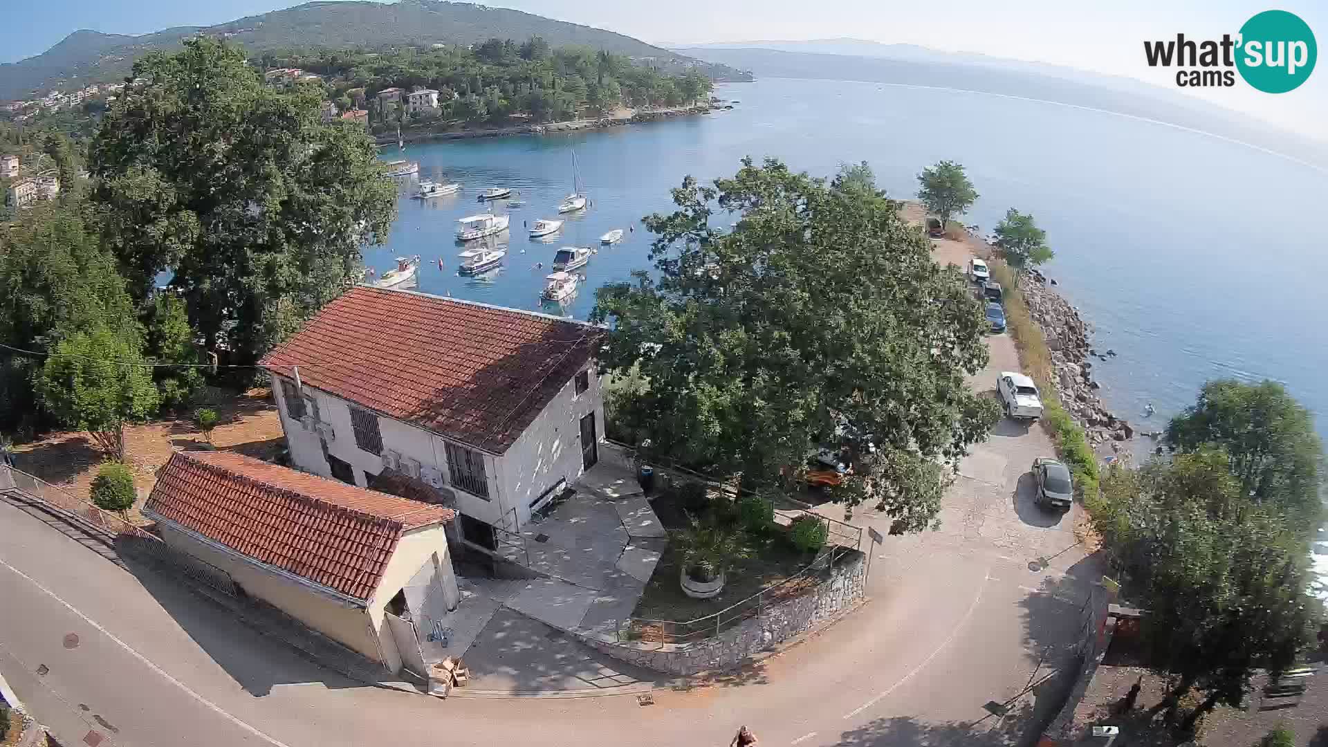 Webcam puerto de Ika – Vista en directo y luces de Opatija