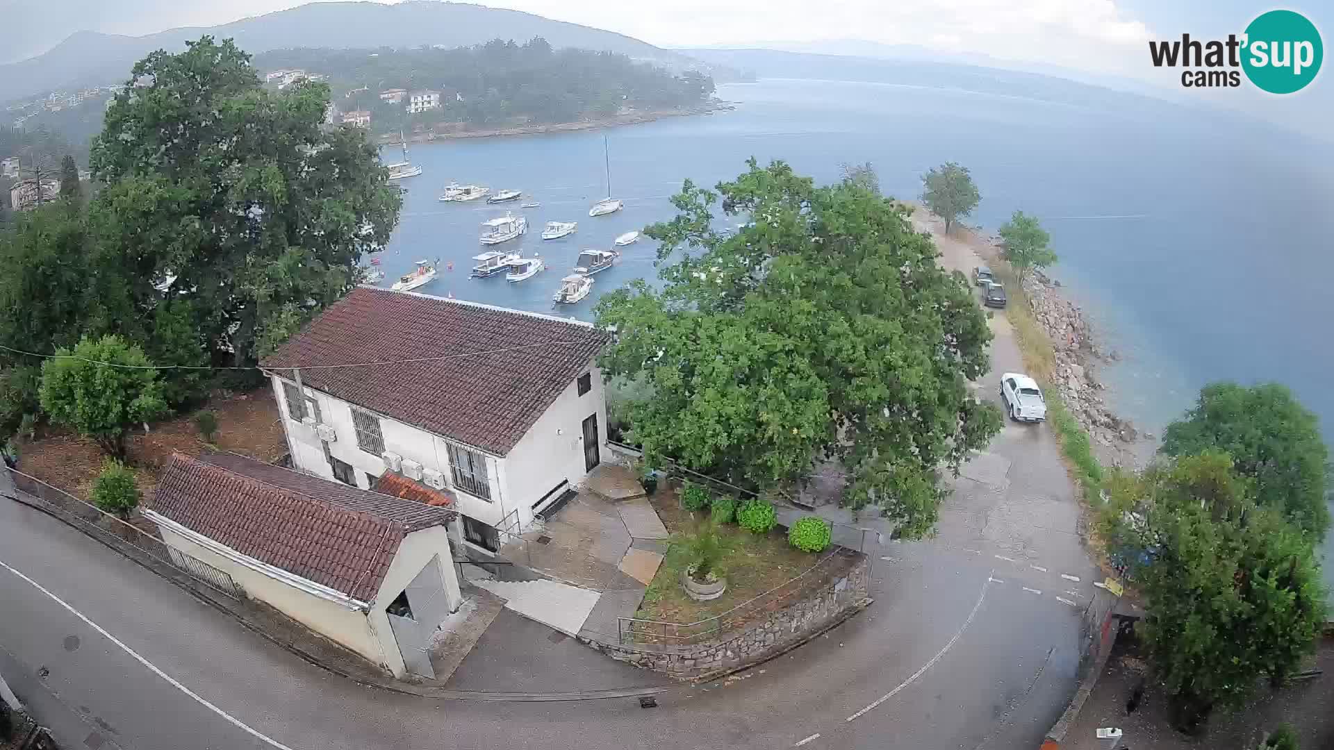 Webcam puerto de Ika – Vista en directo y luces de Opatija