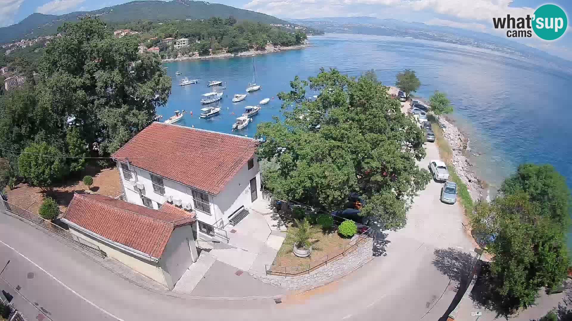 Webcam porto Ika – Vista LIVE sul porto e le luci di Opatija
