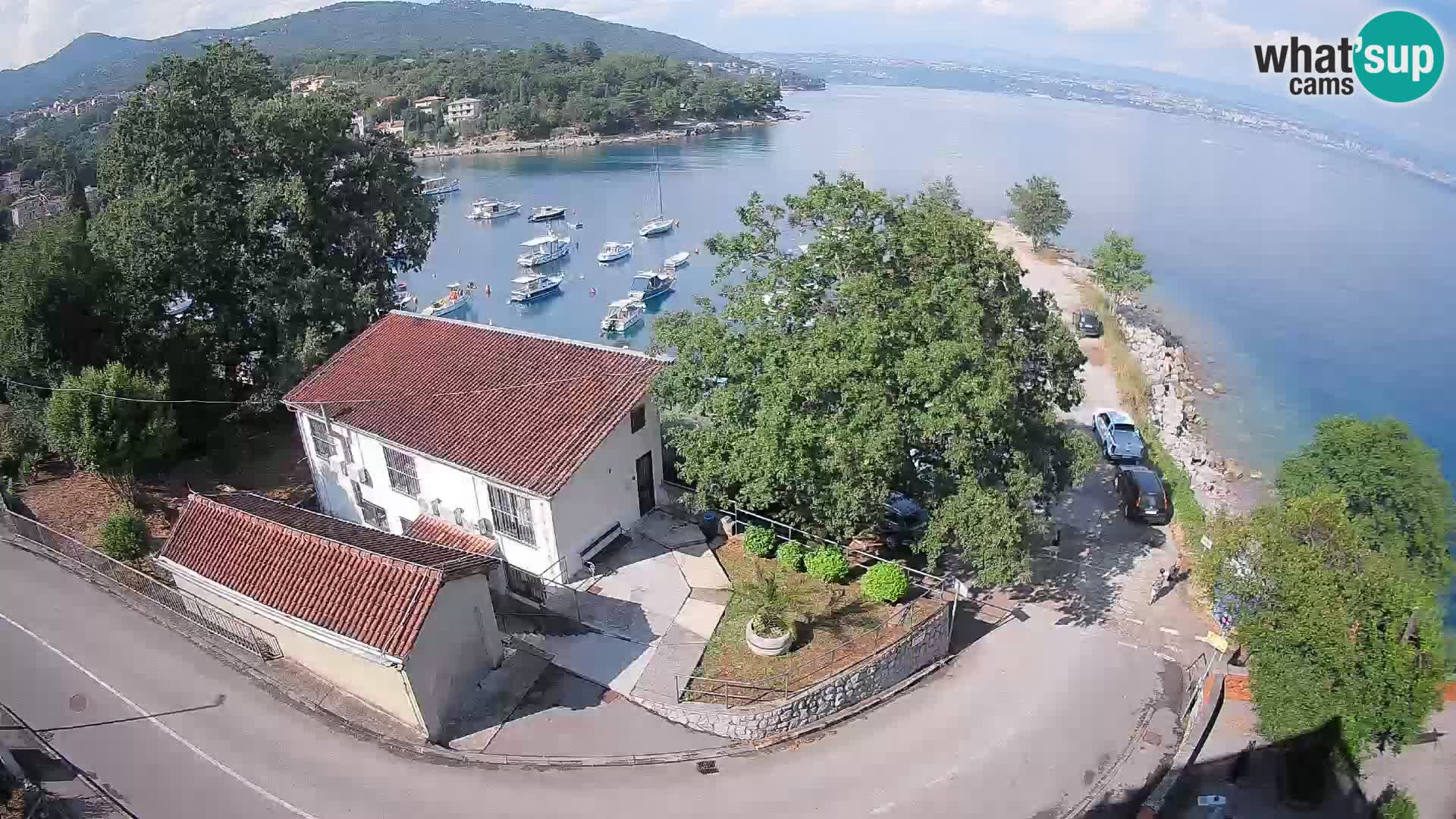 Webcam porto Ika – Vista LIVE sul porto e le luci di Opatija