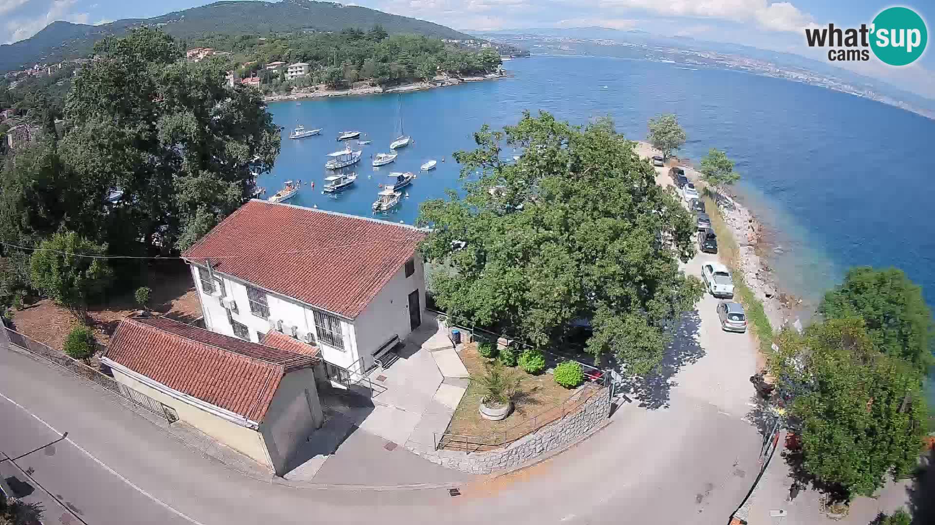 Webcam puerto de Ika – Vista en directo y luces de Opatija