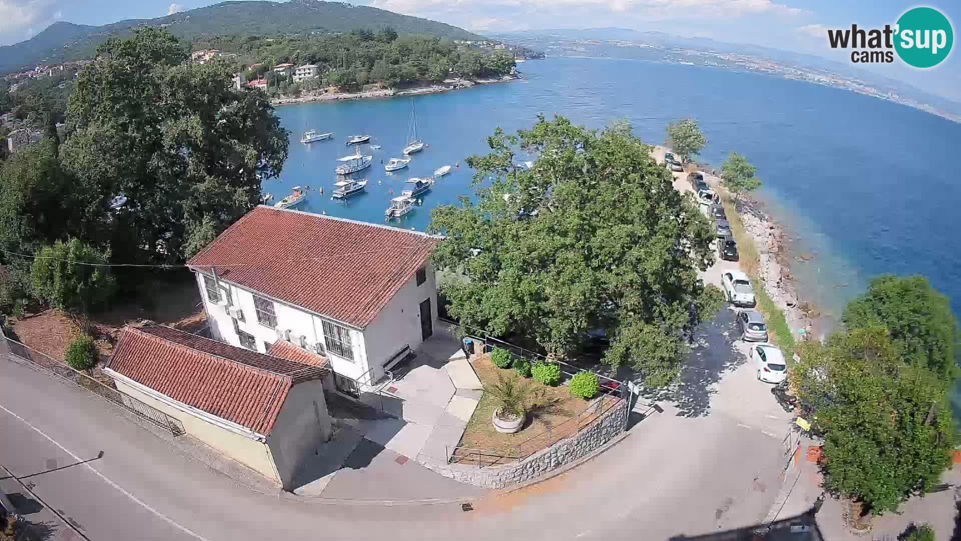 Webcam porto Ika – Vista LIVE sul porto e le luci di Opatija