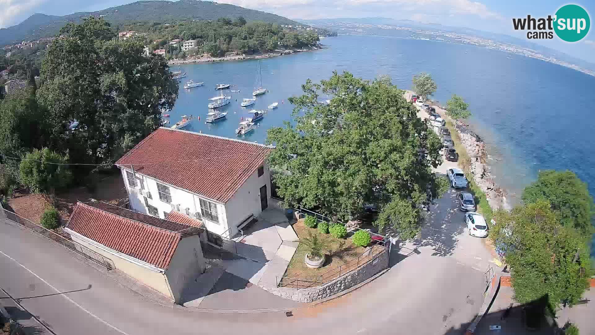 Ika Harbor Webcam – LIVE View of the Harbor and Opatija Lights
