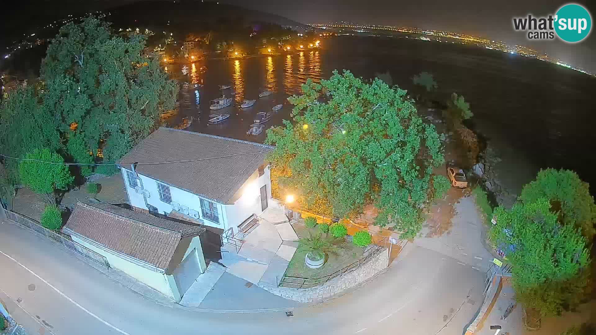 Webcam porto Ika – Vista LIVE sul porto e le luci di Opatija