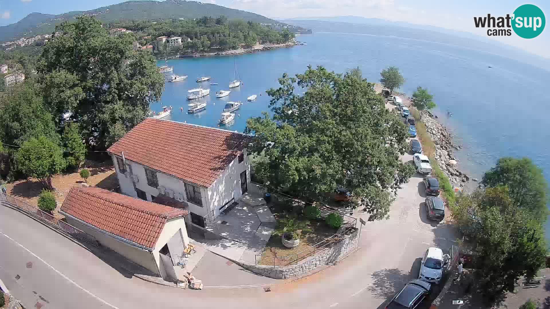 Webcam puerto de Ika – Vista en directo y luces de Opatija