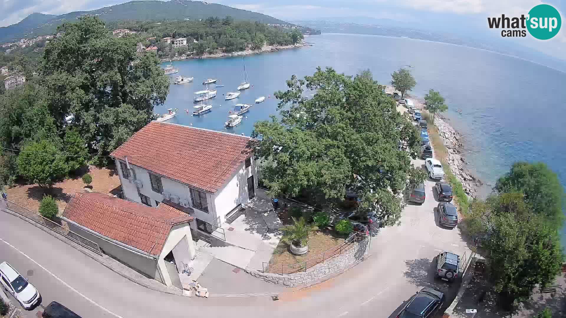 Webcam port d’Ika – Vue en direct et lumières d’Opatija