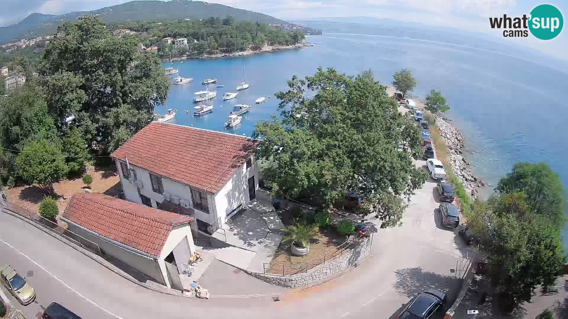 Webcam puerto de Ika – Vista en directo y luces de Opatija