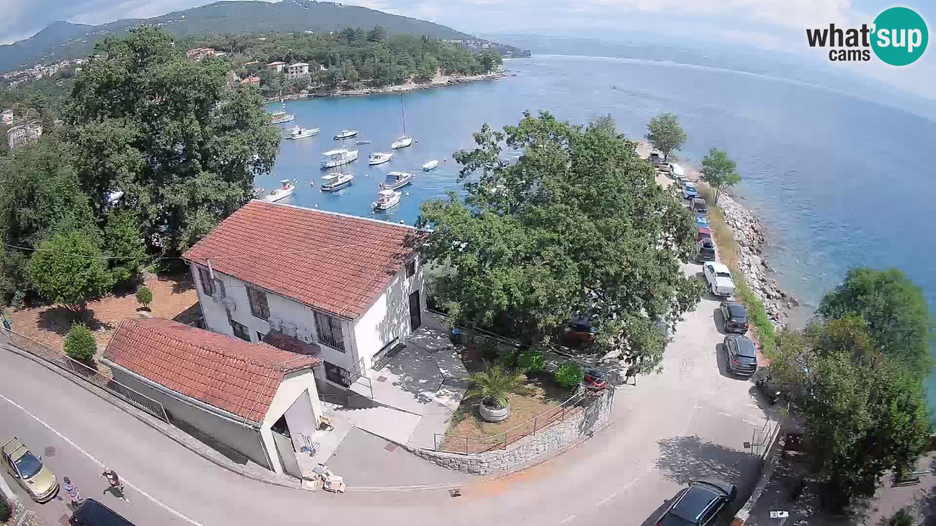 Ika Harbor Webcam – LIVE View of the Harbor and Opatija Lights