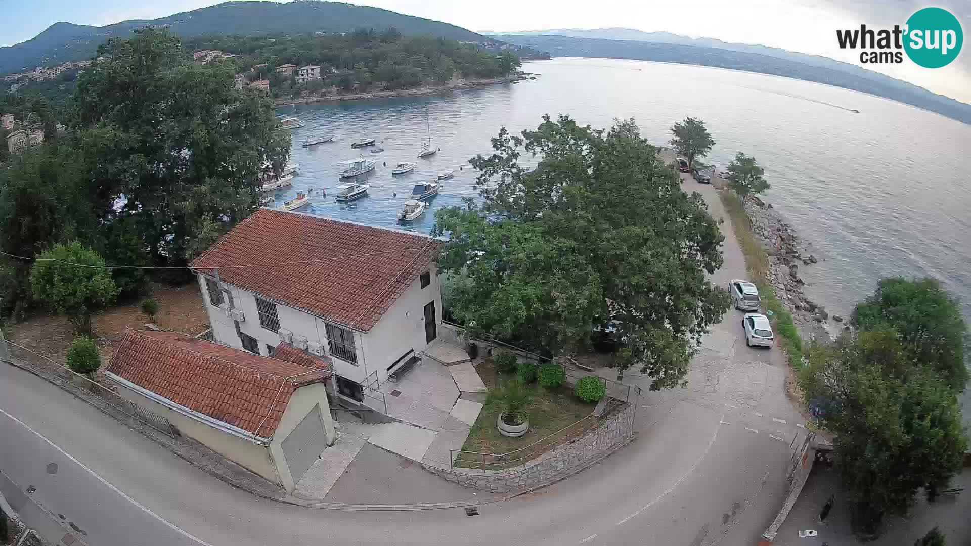Webcam puerto de Ika – Vista en directo y luces de Opatija