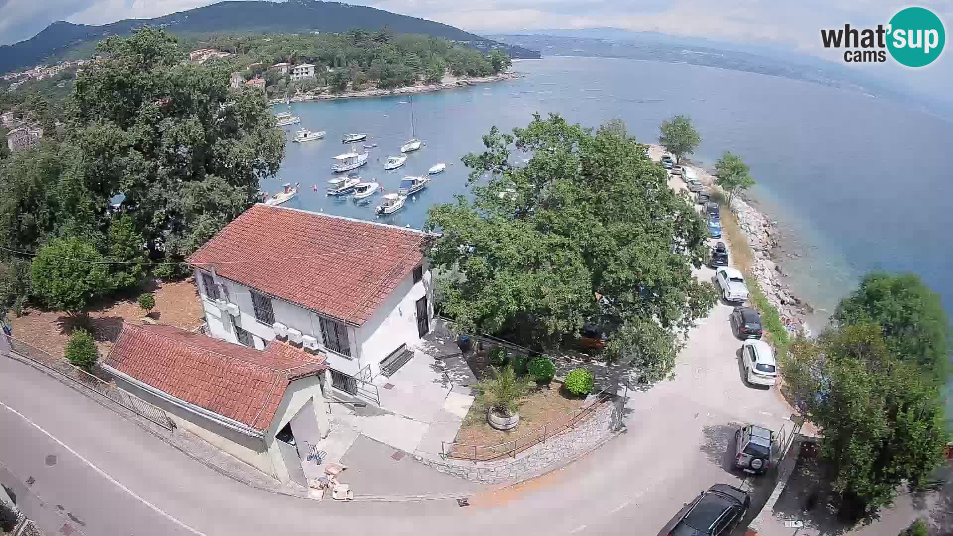 Webcam puerto de Ika – Vista en directo y luces de Opatija