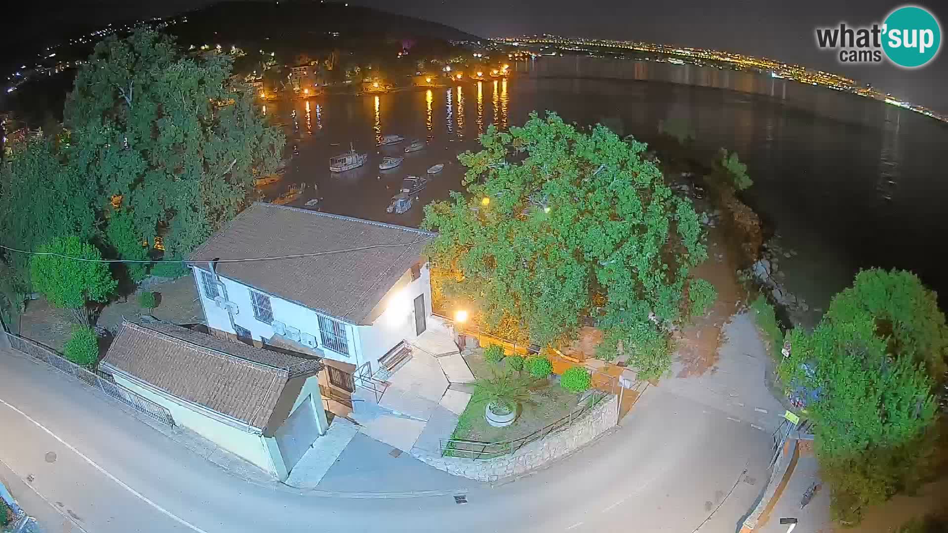 Webcam porto Ika – Vista LIVE sul porto e le luci di Opatija