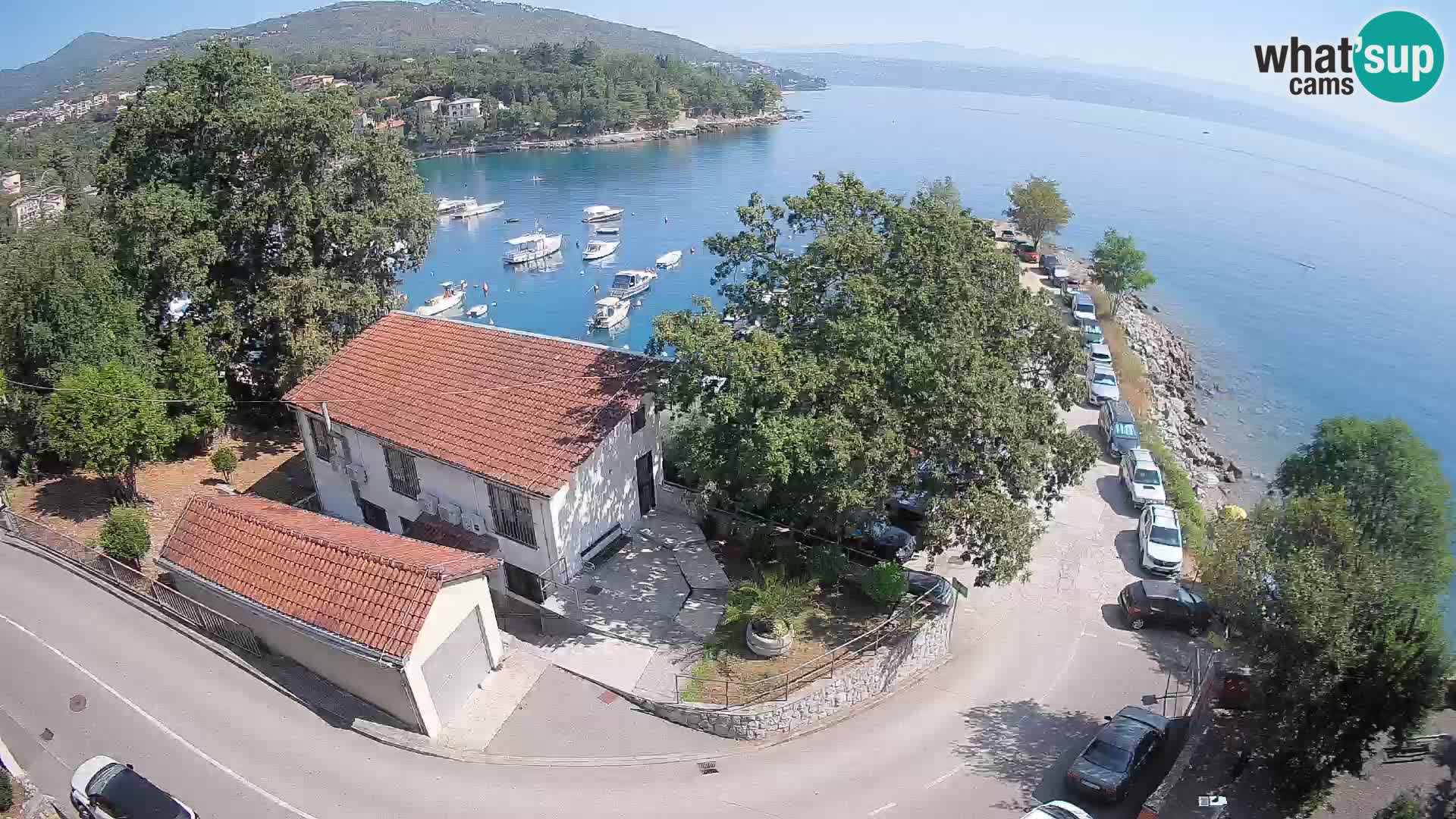 Webcam porto Ika – Vista LIVE sul porto e le luci di Opatija
