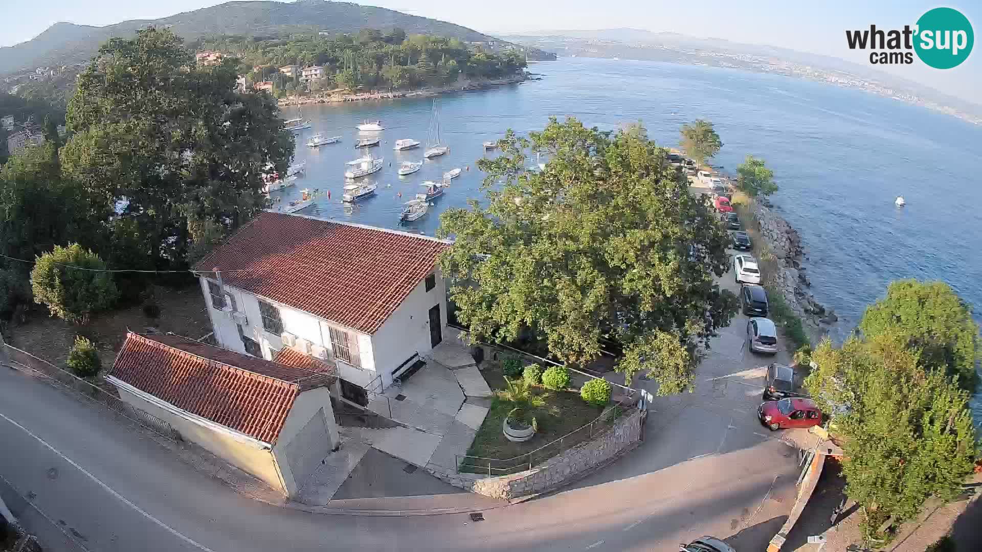 Webcam porto Ika – Vista LIVE sul porto e le luci di Opatija