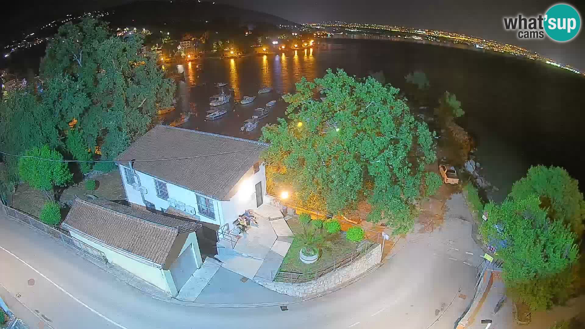 Webcam porto Ika – Vista LIVE sul porto e le luci di Opatija