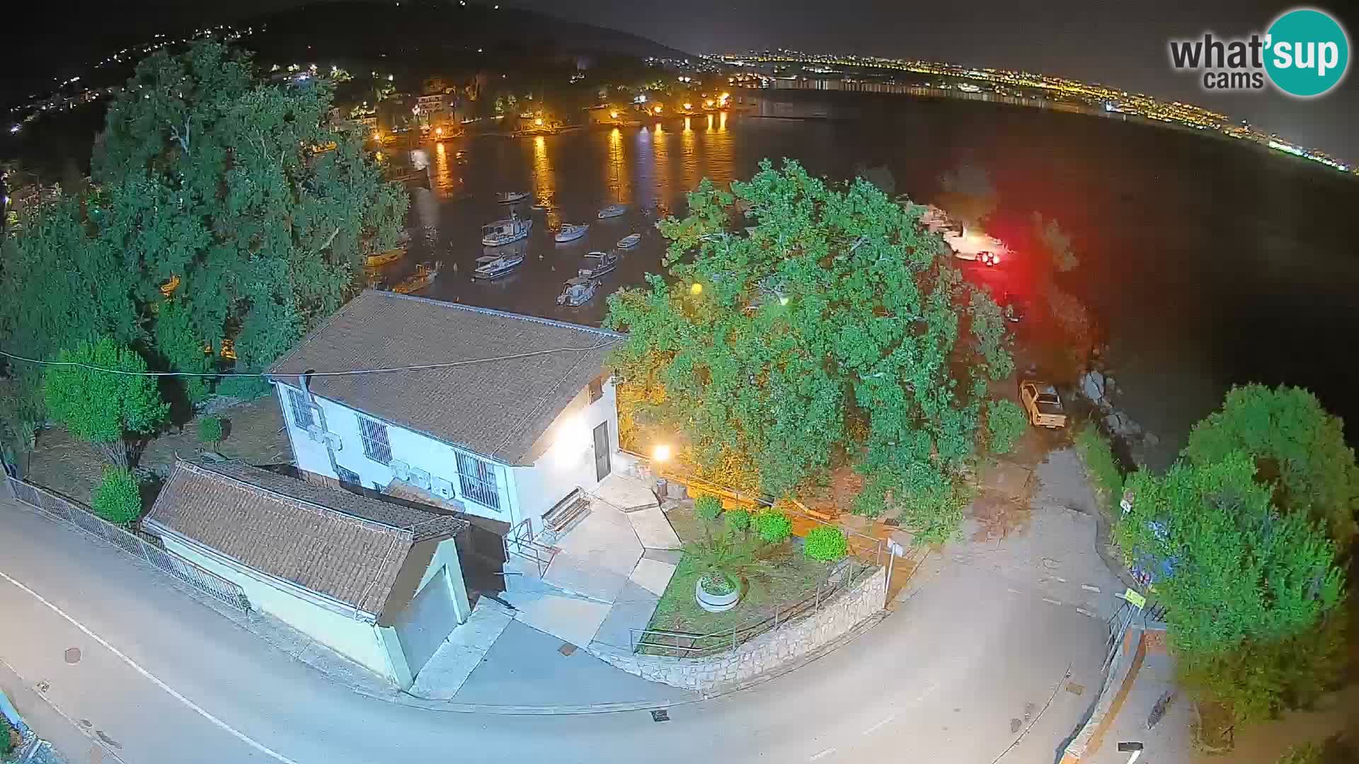 Webcam puerto de Ika – Vista en directo y luces de Opatija