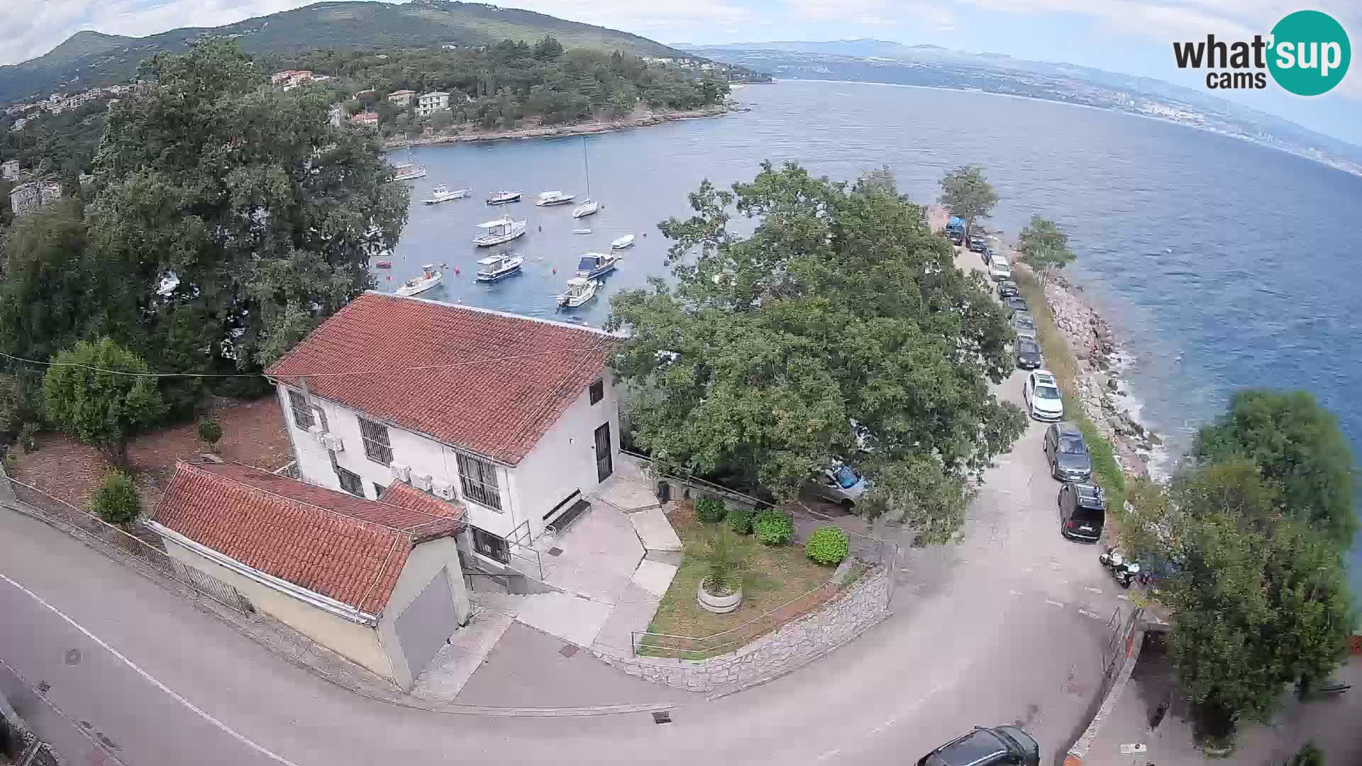 Webcam port d’Ika – Vue en direct et lumières d’Opatija