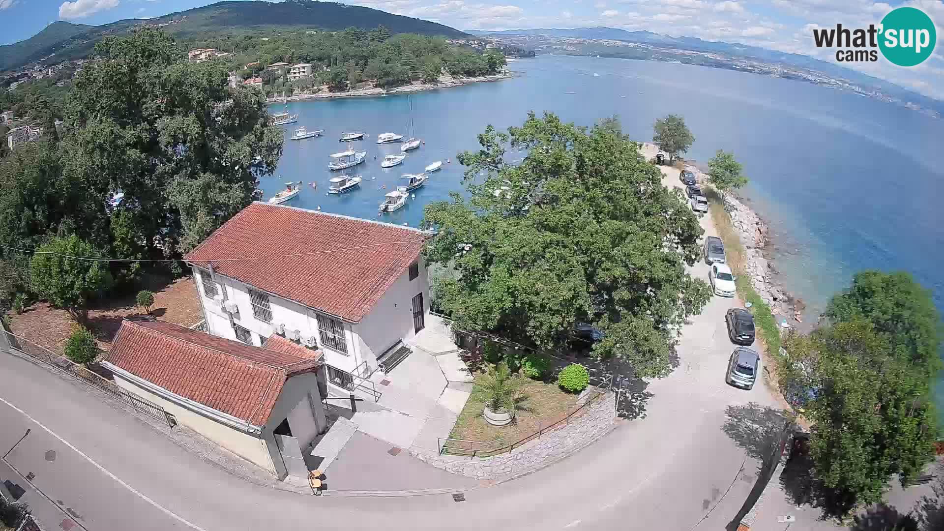 Webcam puerto de Ika – Vista en directo y luces de Opatija