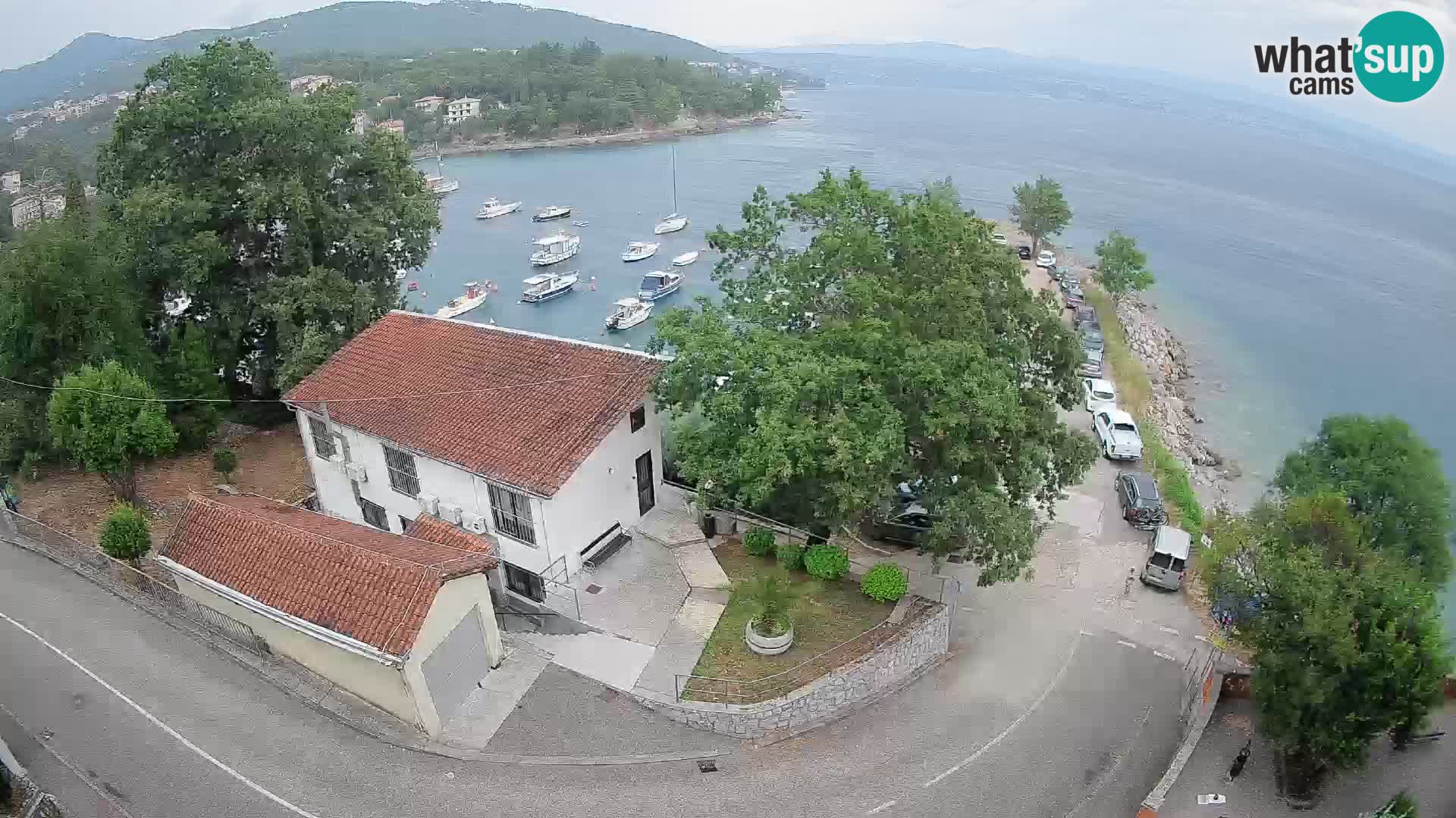 Webcam puerto de Ika – Vista en directo y luces de Opatija