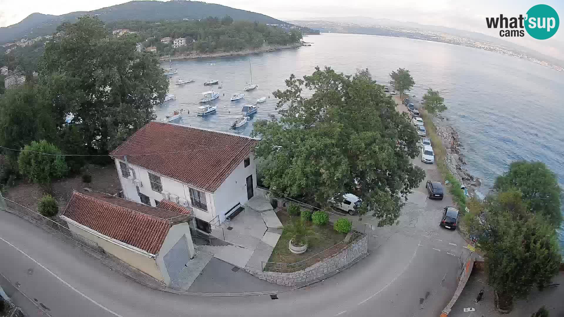 Webcam porto Ika – Vista LIVE sul porto e le luci di Opatija