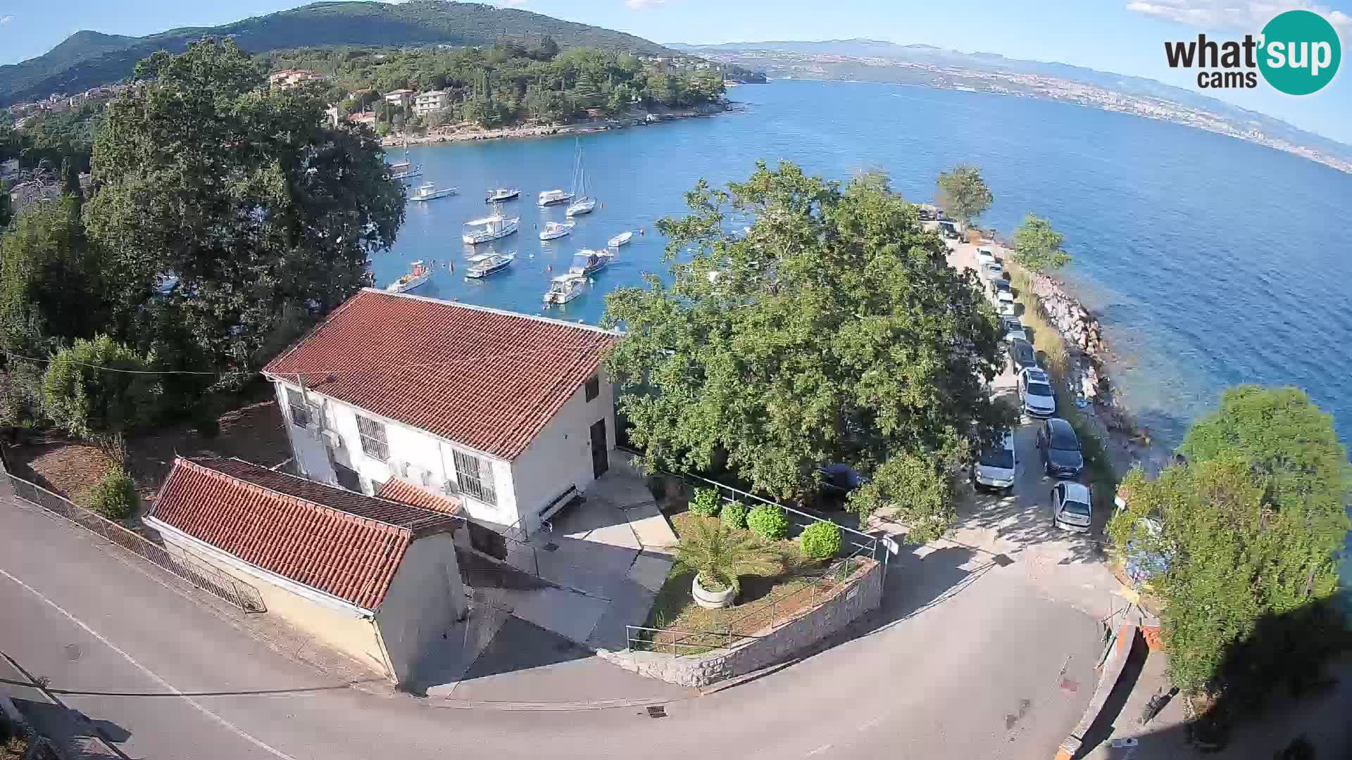 Webcam puerto de Ika – Vista en directo y luces de Opatija