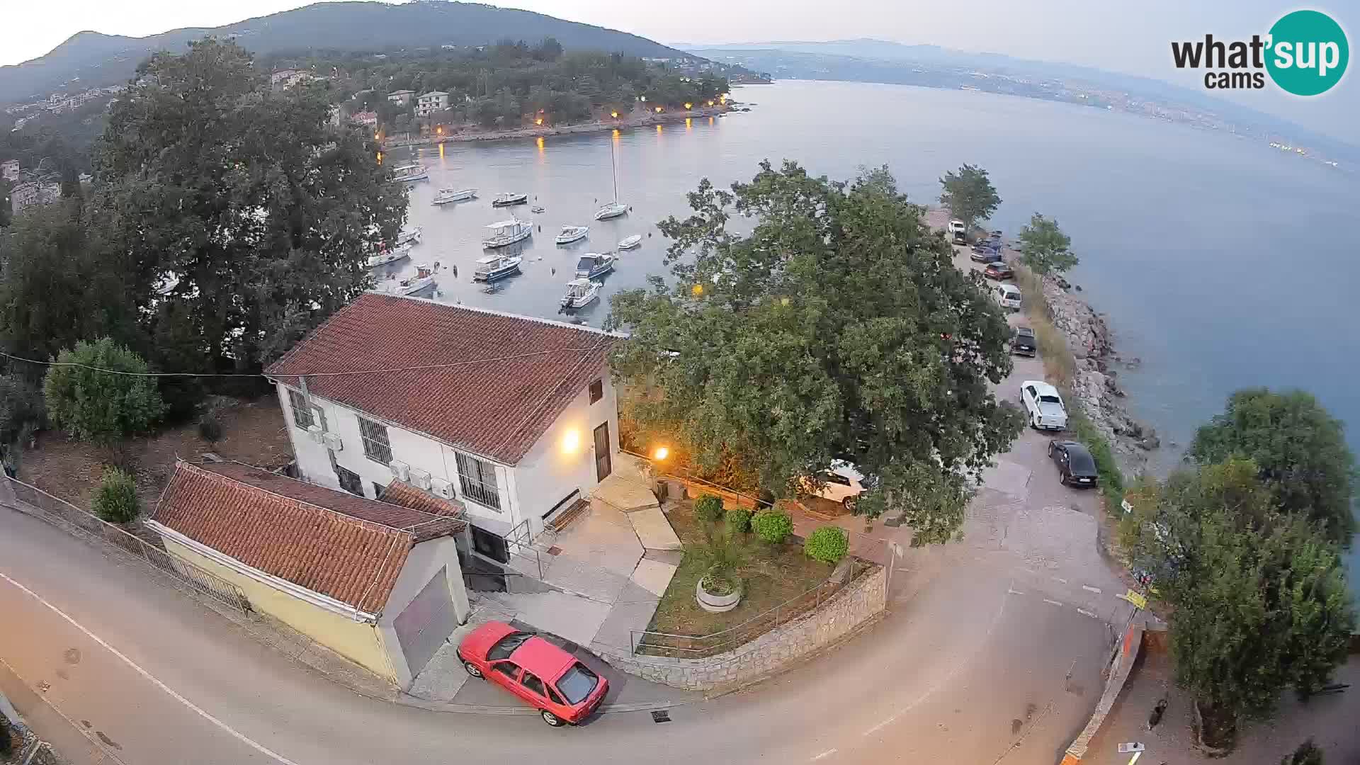 Webcam porto Ika – Vista LIVE sul porto e le luci di Opatija