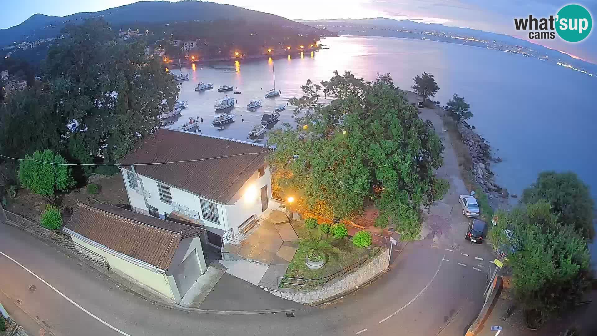 Webcam port d’Ika – Vue en direct et lumières d’Opatija