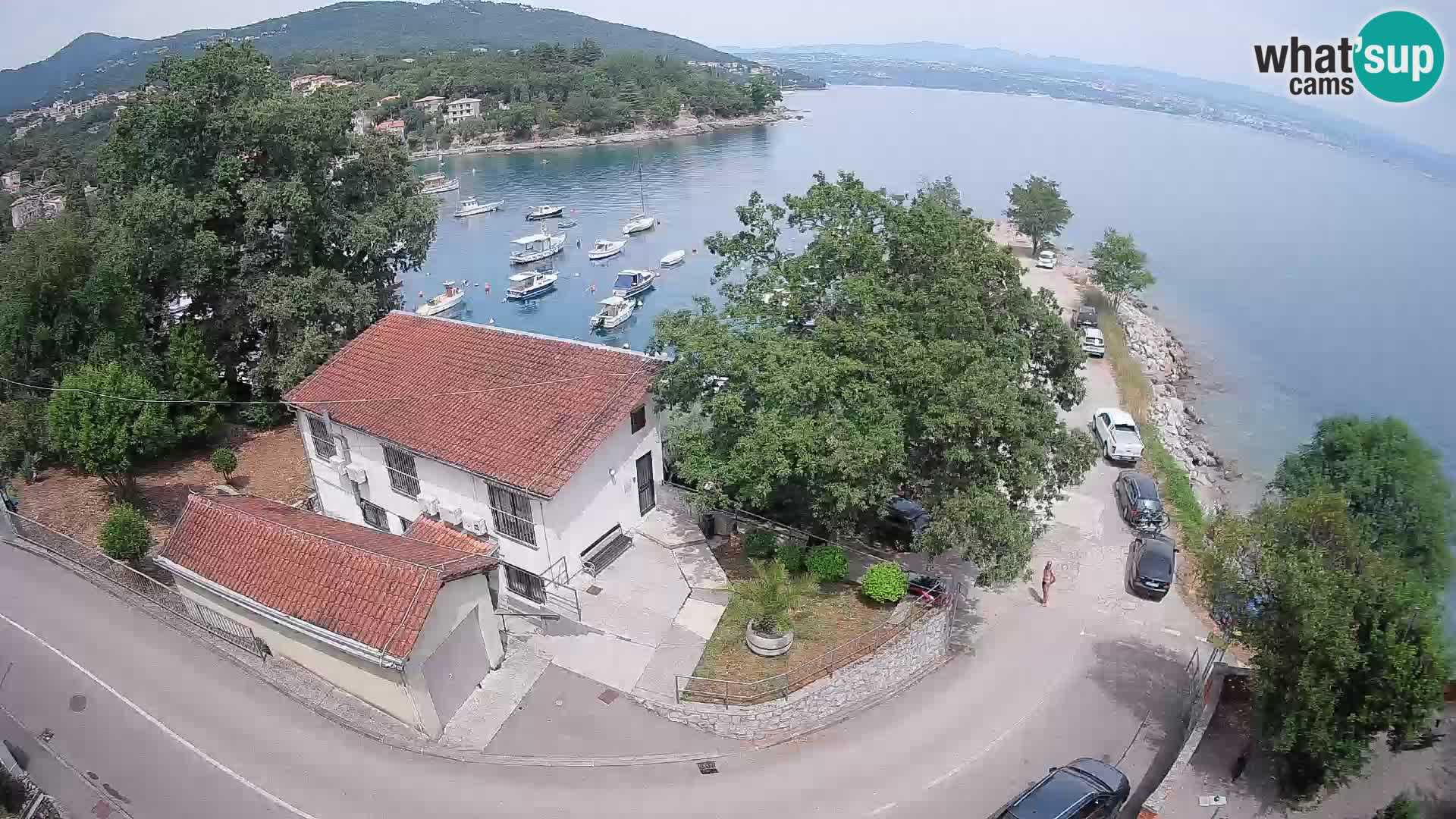 Webcam puerto de Ika – Vista en directo y luces de Opatija