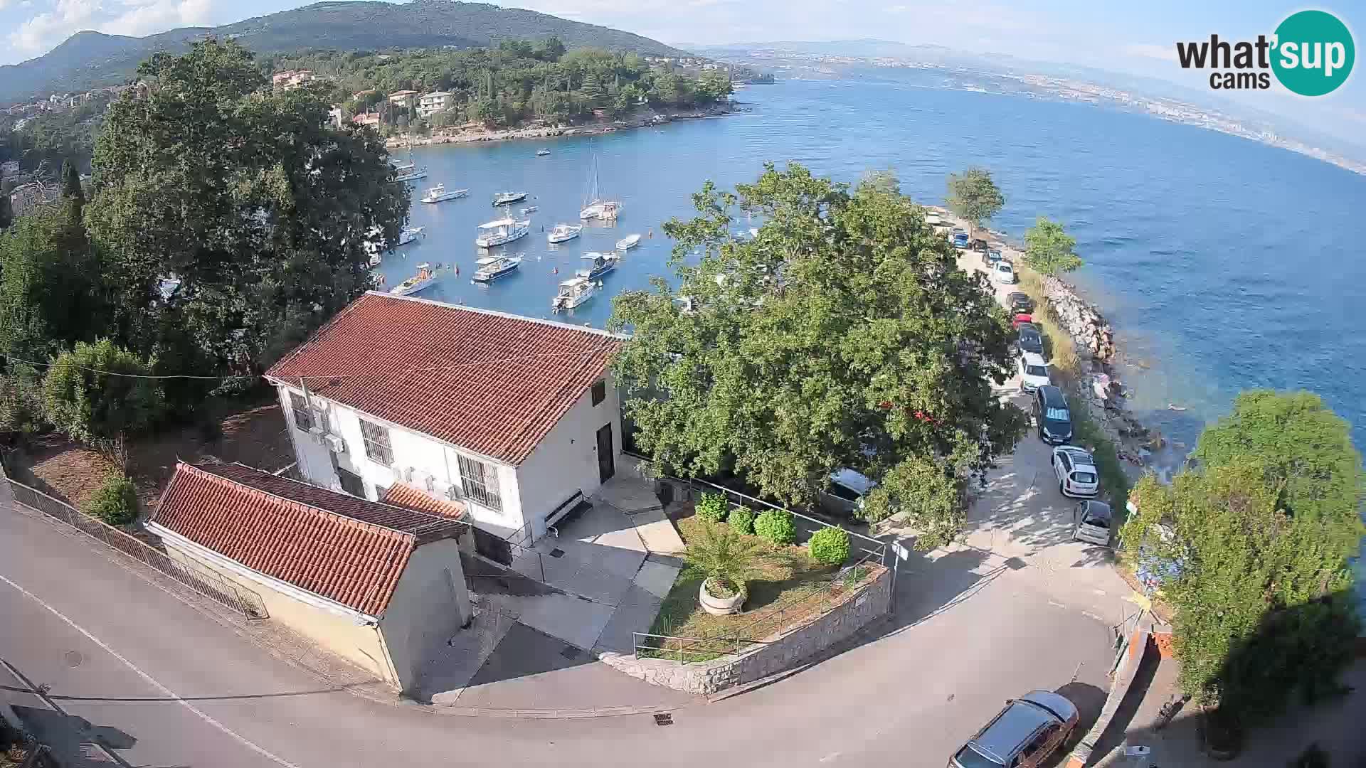 Webcam porto Ika – Vista LIVE sul porto e le luci di Opatija