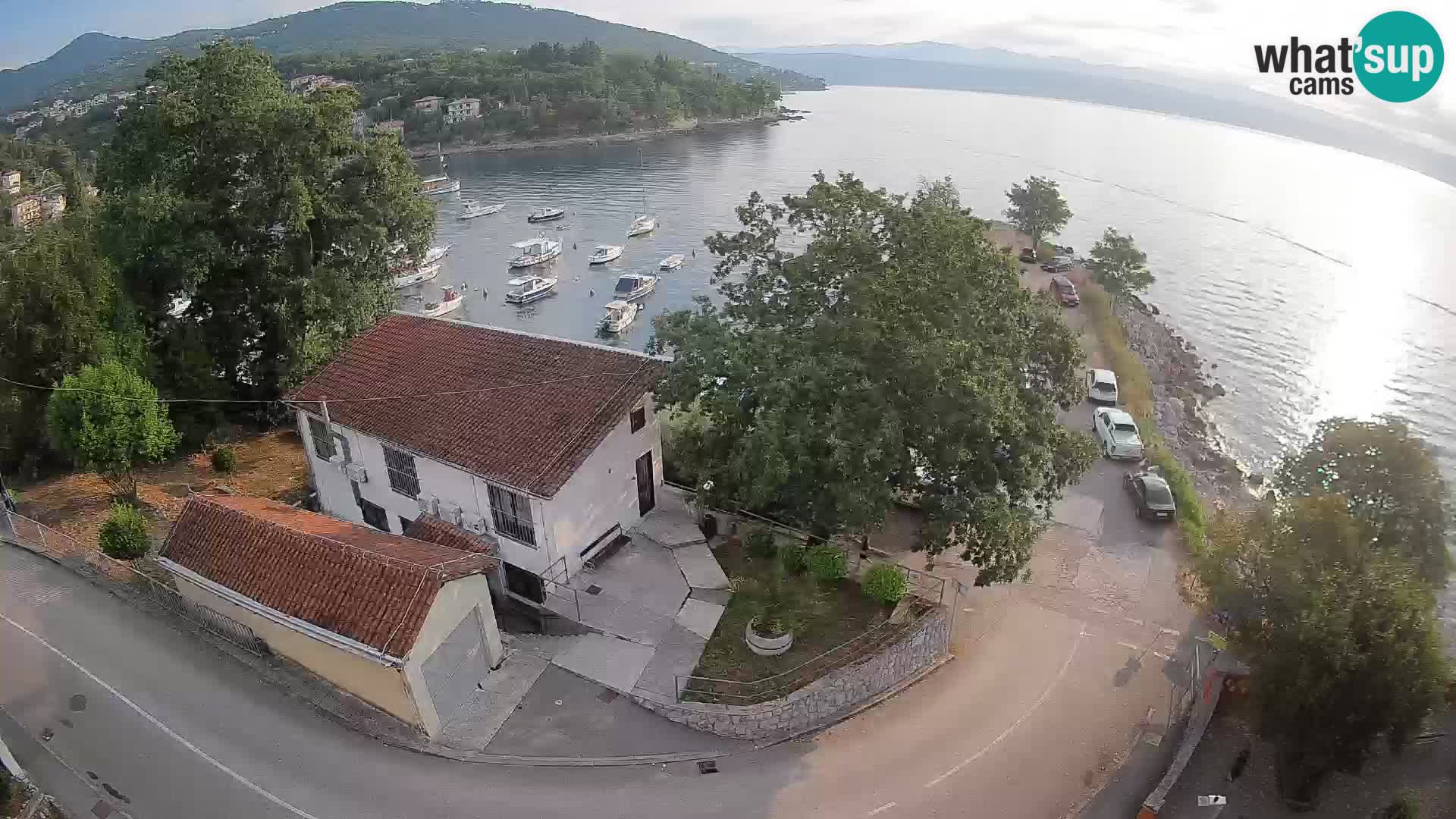 Webcam porto Ika – Vista LIVE sul porto e le luci di Opatija