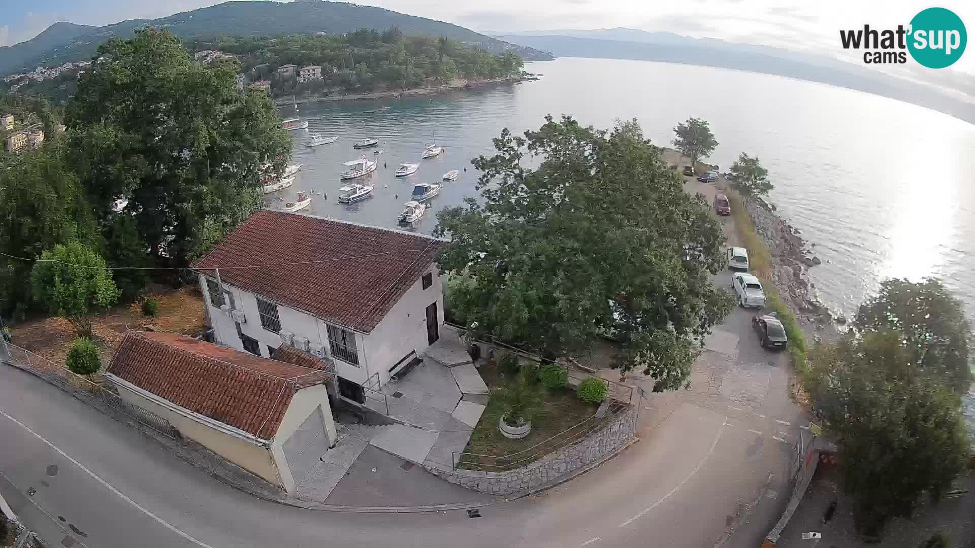 Webcam port d’Ika – Vue en direct et lumières d’Opatija