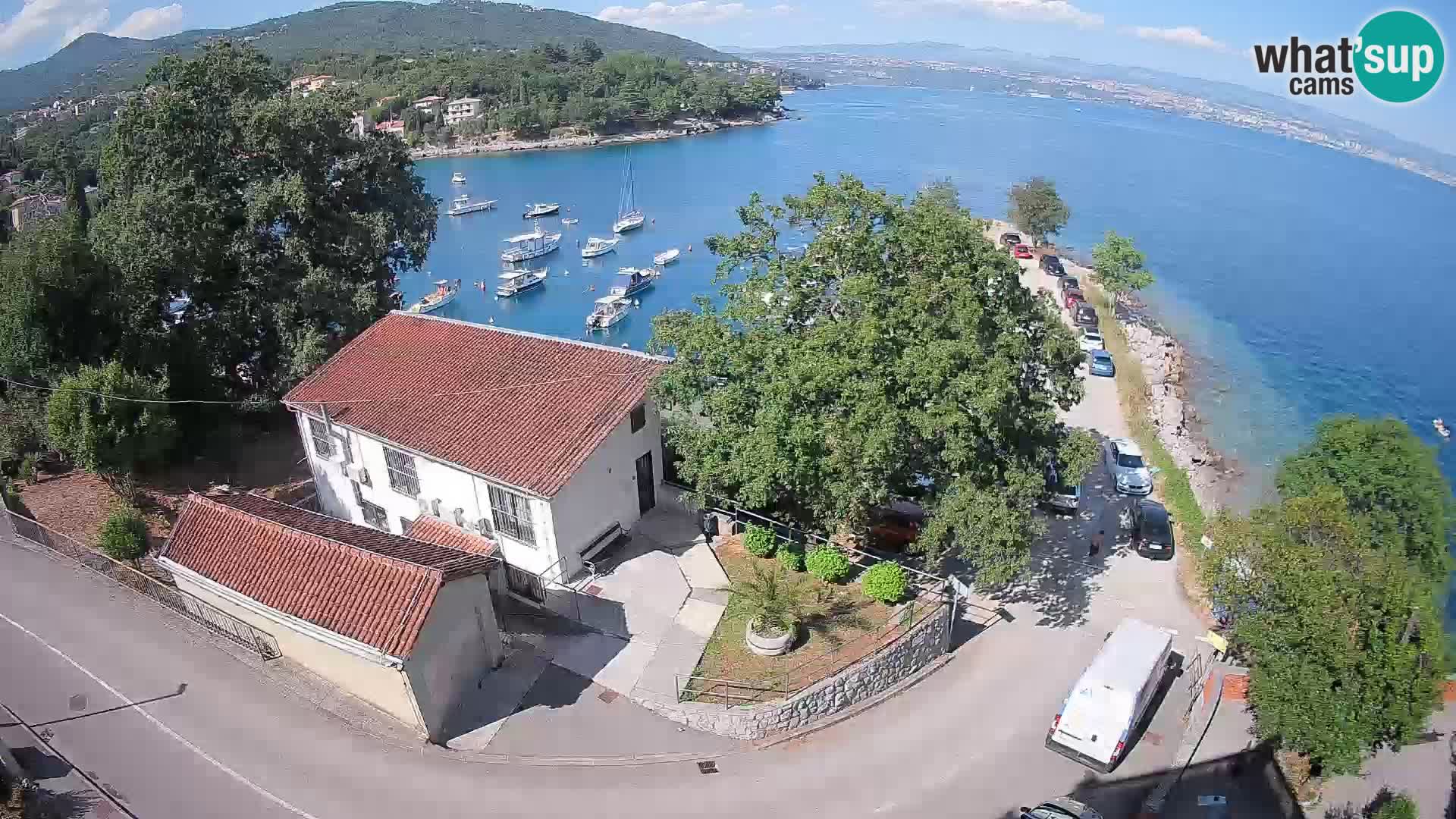 Webcam porto Ika – Vista LIVE sul porto e le luci di Opatija