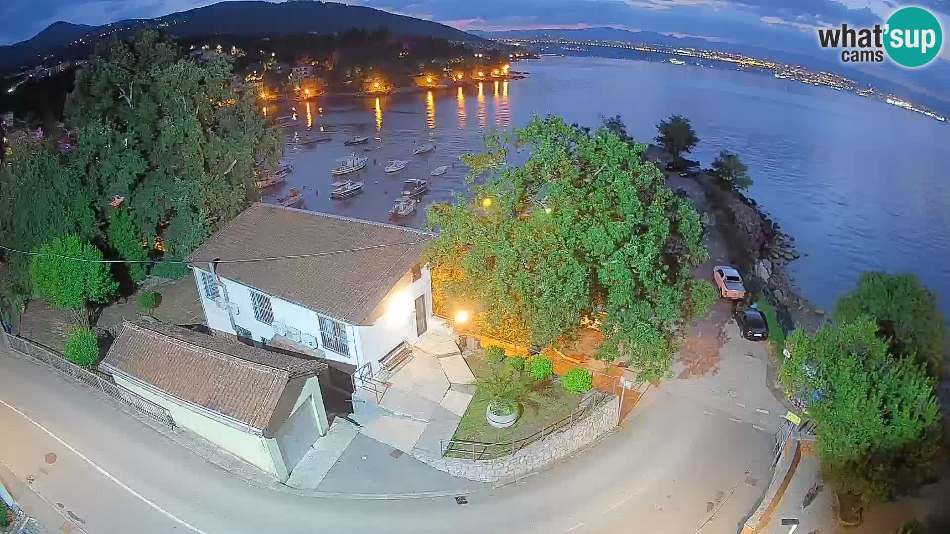 Webcam porto Ika – Vista LIVE sul porto e le luci di Opatija