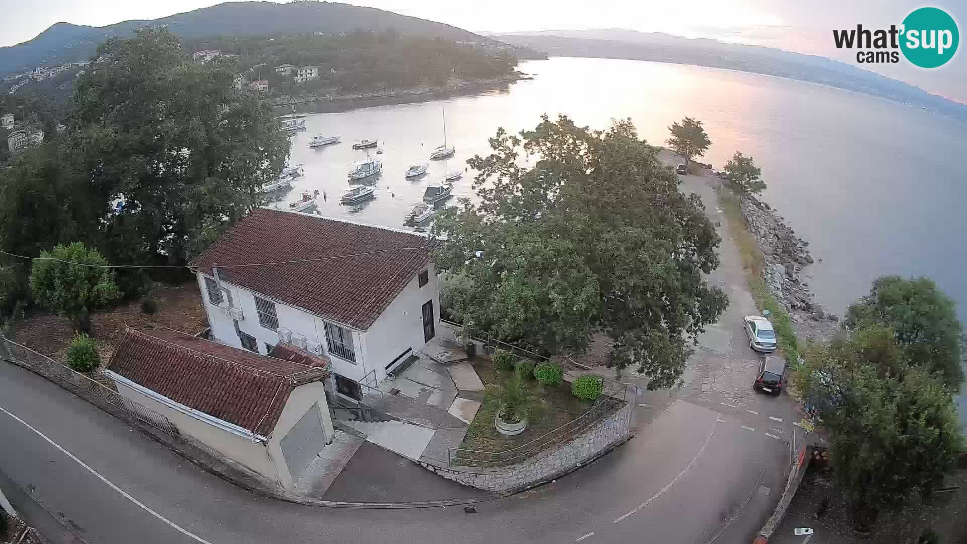 Webcam port d’Ika – Vue en direct et lumières d’Opatija