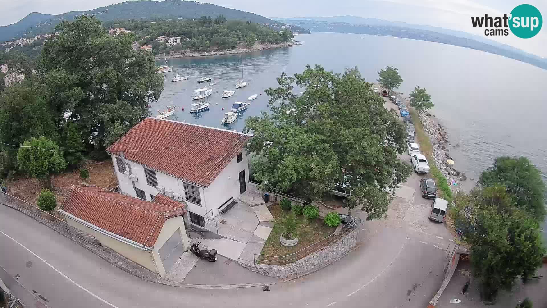 Webcam puerto de Ika – Vista en directo y luces de Opatija