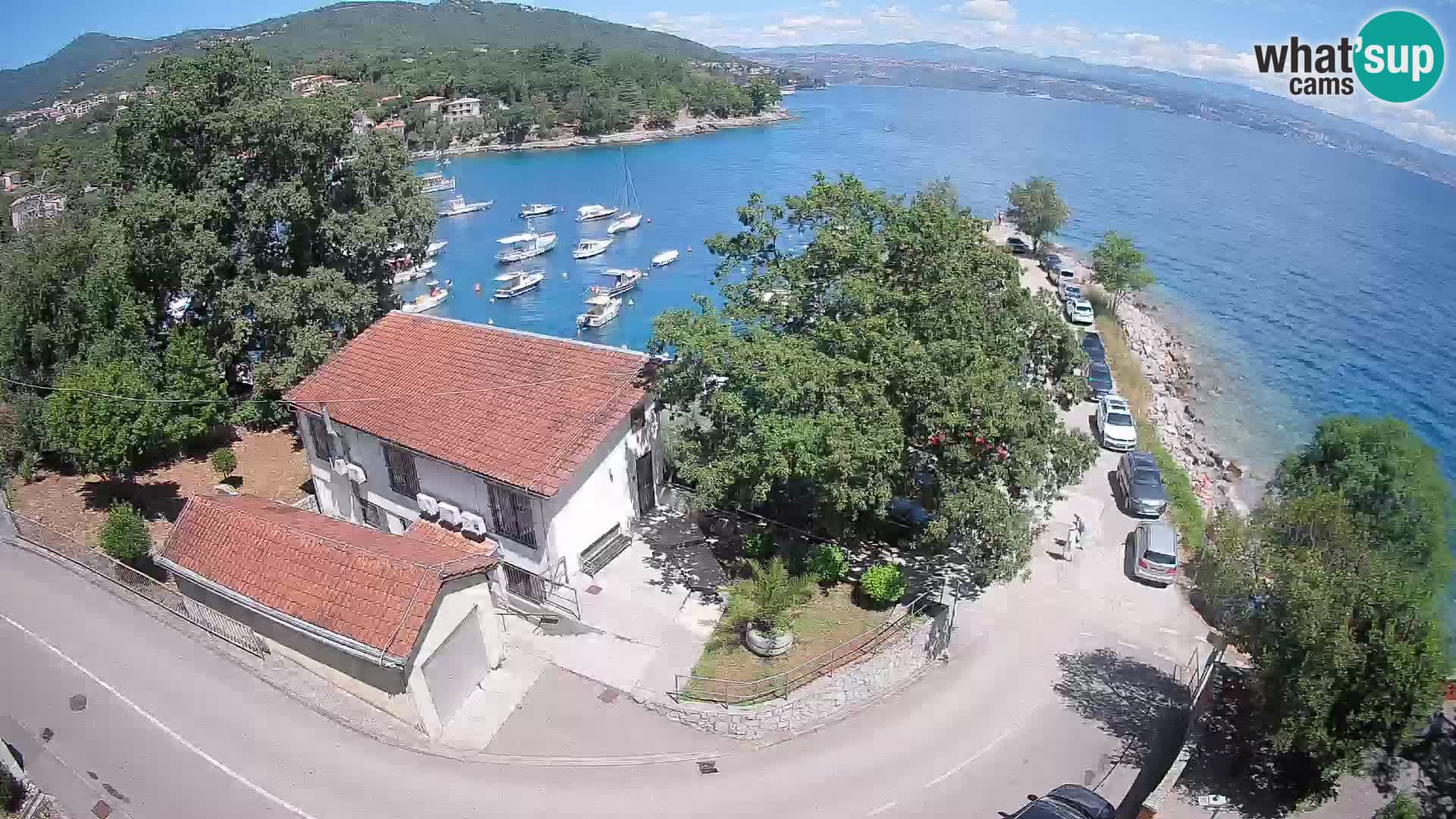 Webcam puerto de Ika – Vista en directo y luces de Opatija