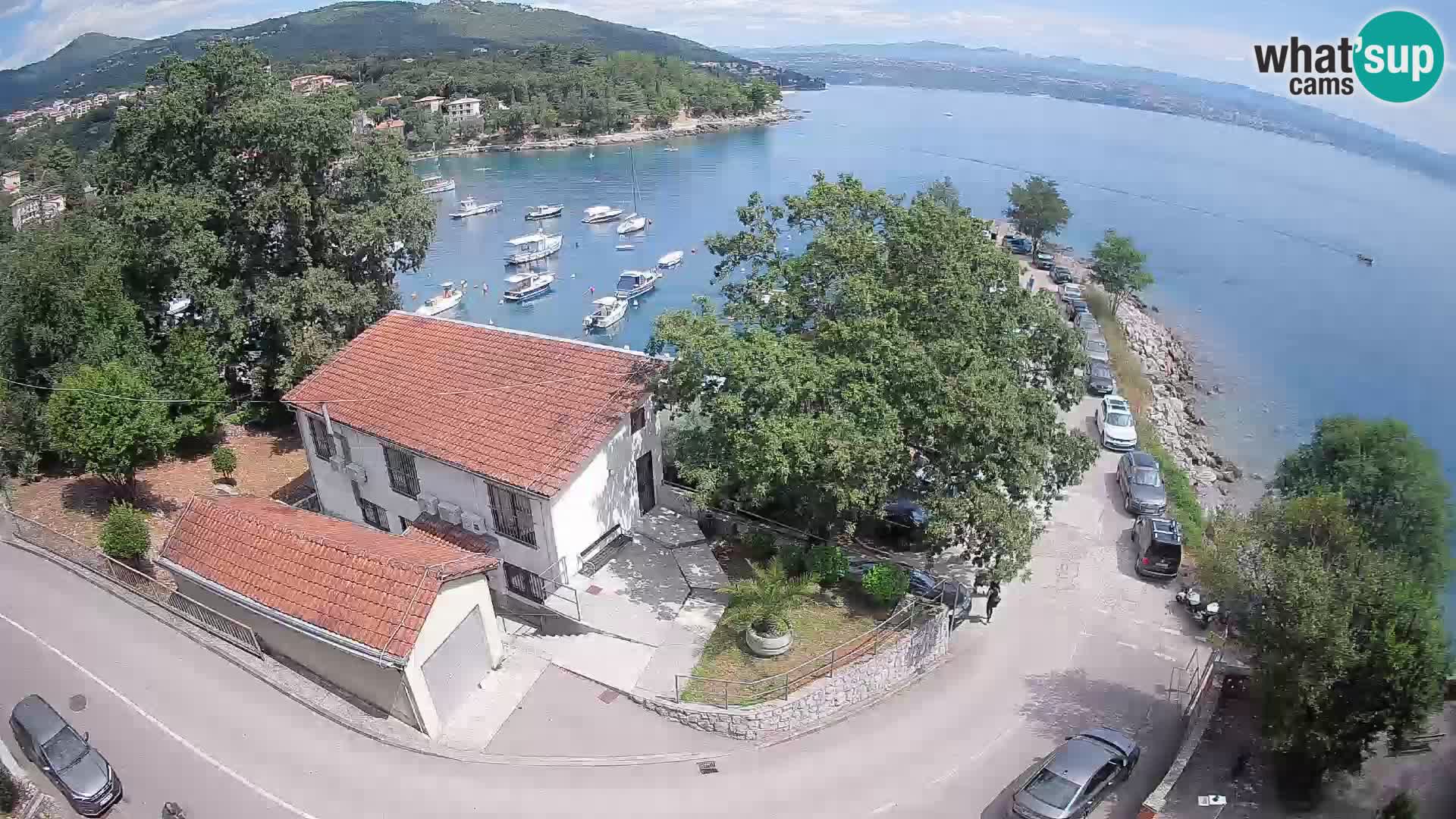 Webcam puerto de Ika – Vista en directo y luces de Opatija