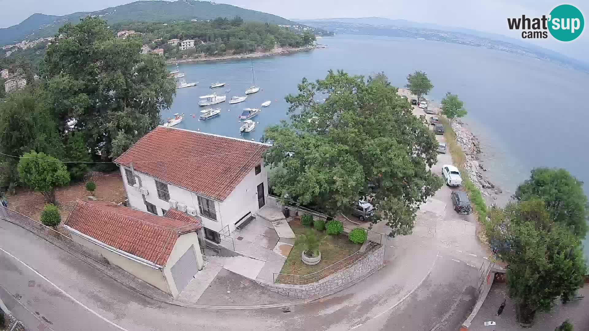Webcam puerto de Ika – Vista en directo y luces de Opatija