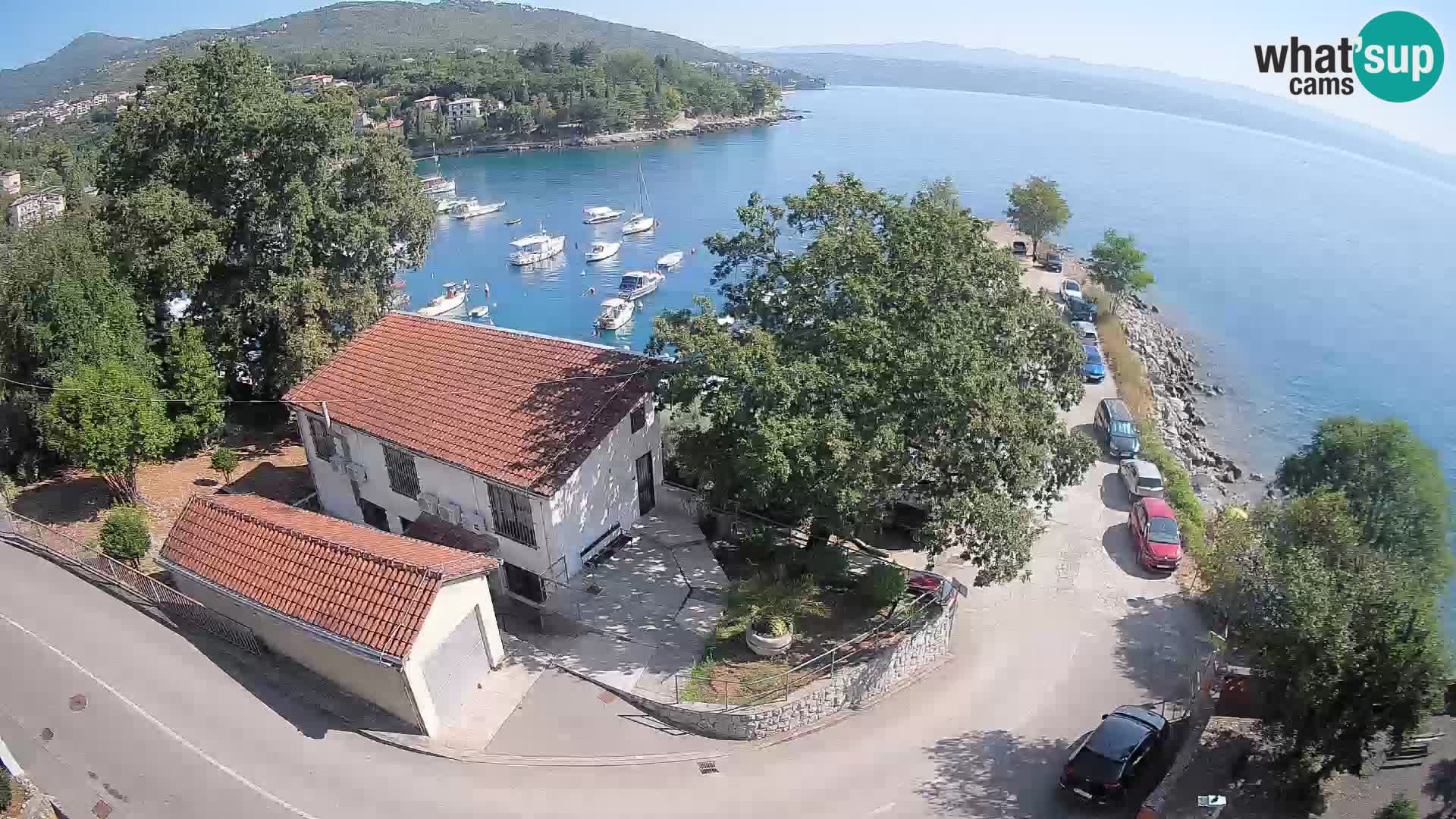 Webcam puerto de Ika – Vista en directo y luces de Opatija