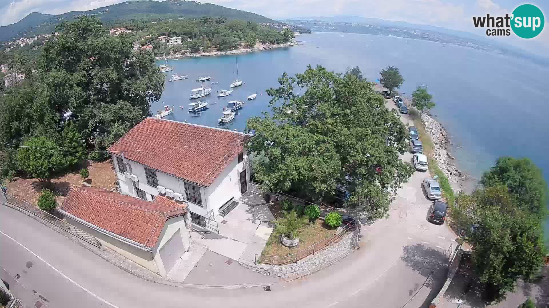 Webcam port d’Ika – Vue en direct et lumières d’Opatija