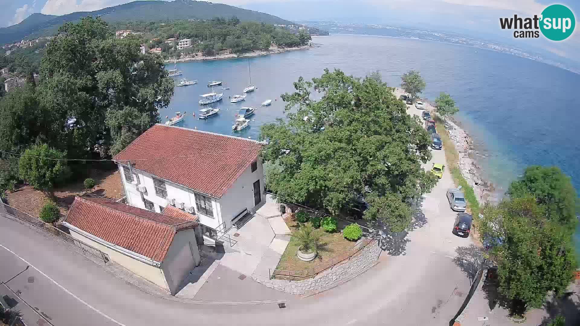 Webcam port d’Ika – Vue en direct et lumières d’Opatija