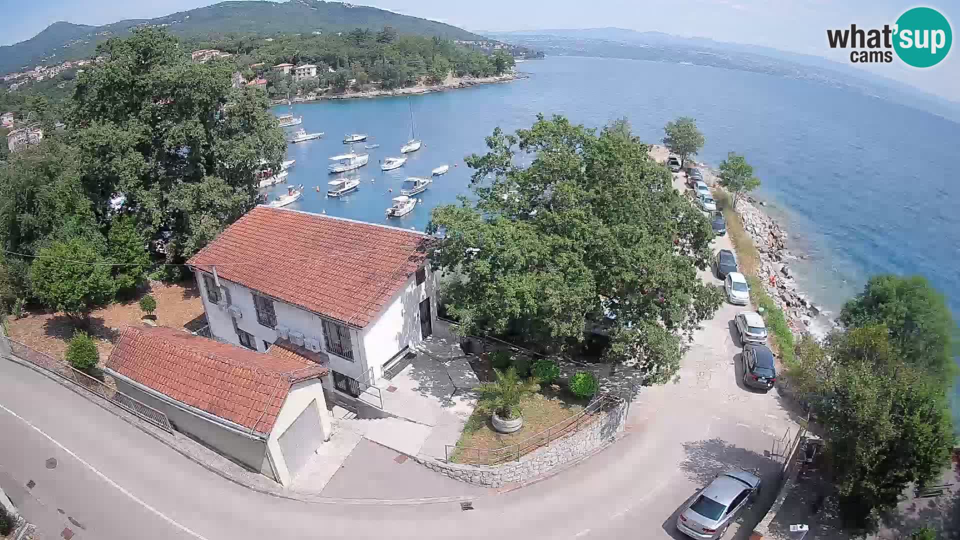 Webcam puerto de Ika – Vista en directo y luces de Opatija