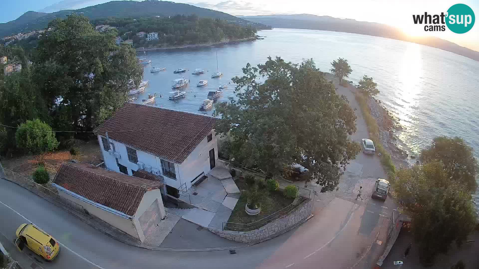 Webcam puerto de Ika – Vista en directo y luces de Opatija