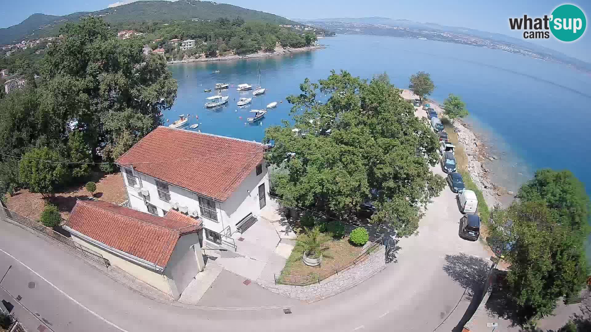 Webcam puerto de Ika – Vista en directo y luces de Opatija