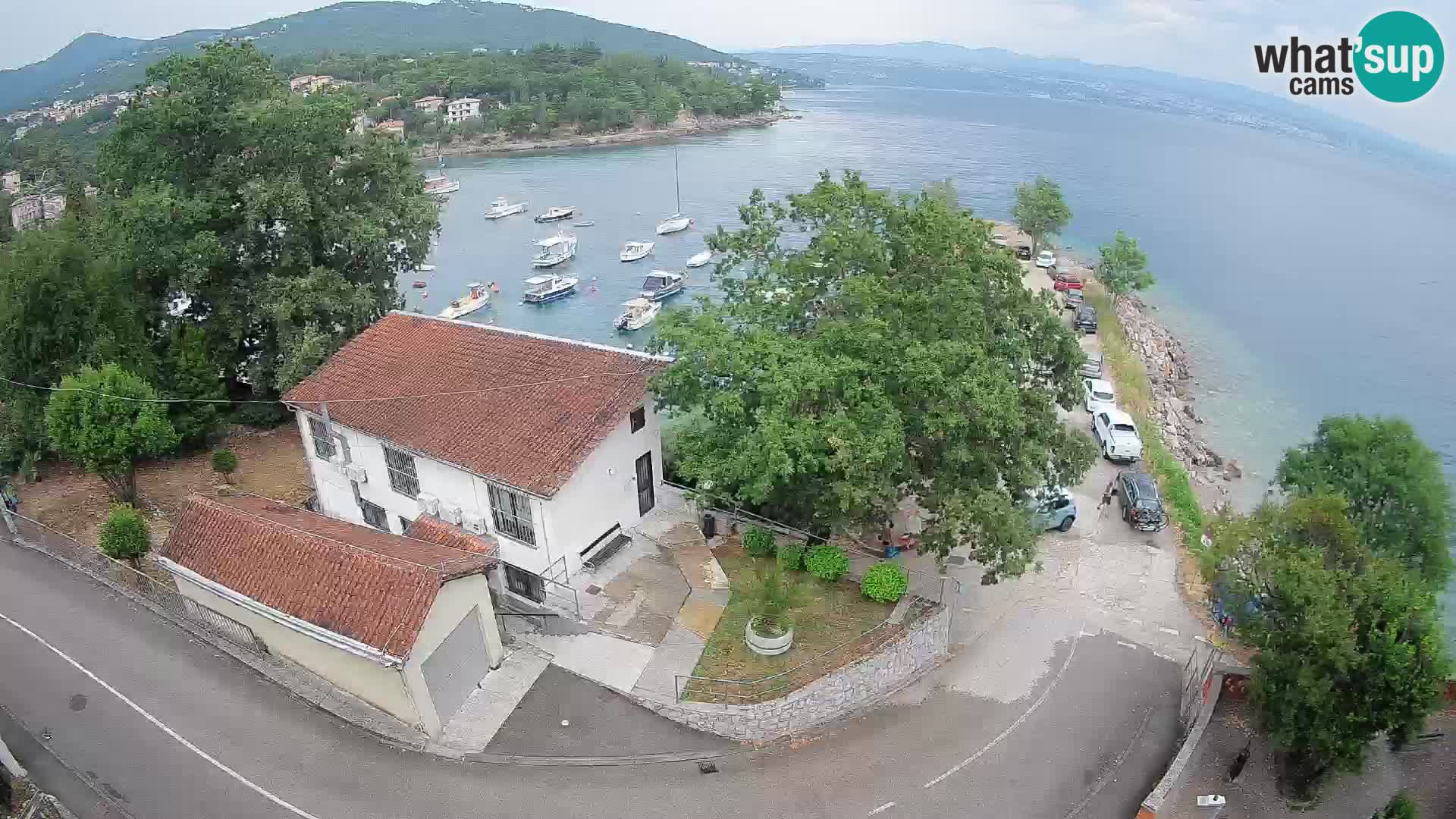 Webcam puerto de Ika – Vista en directo y luces de Opatija
