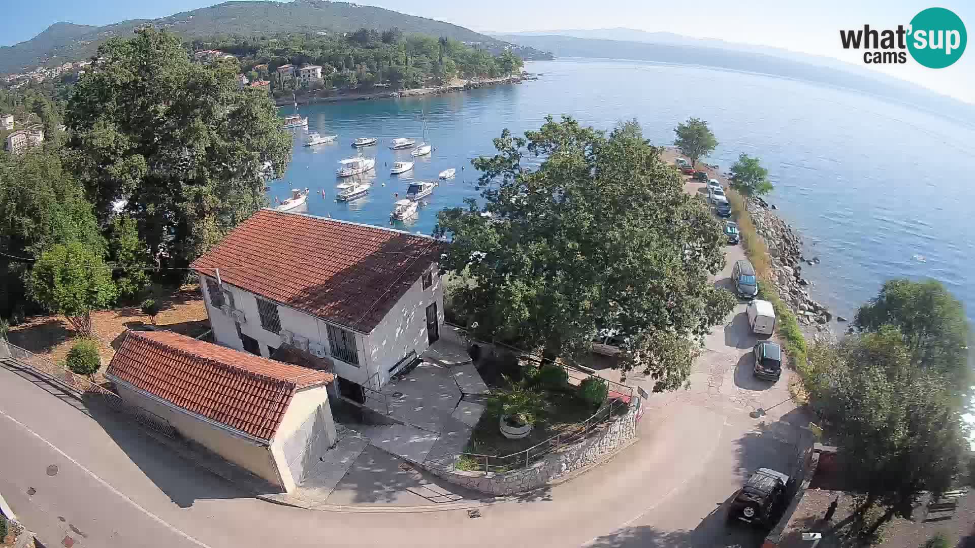 Webcam puerto de Ika – Vista en directo y luces de Opatija