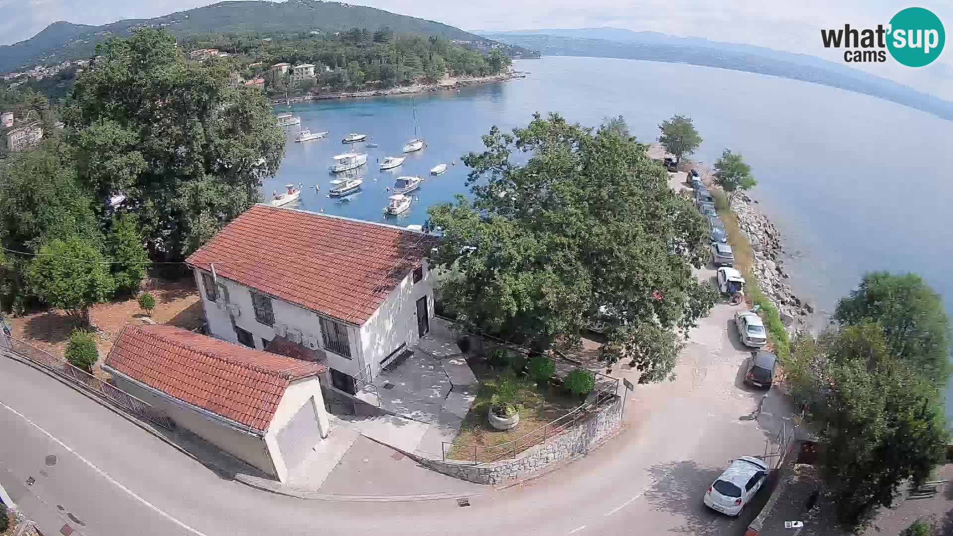 Webcam puerto de Ika – Vista en directo y luces de Opatija