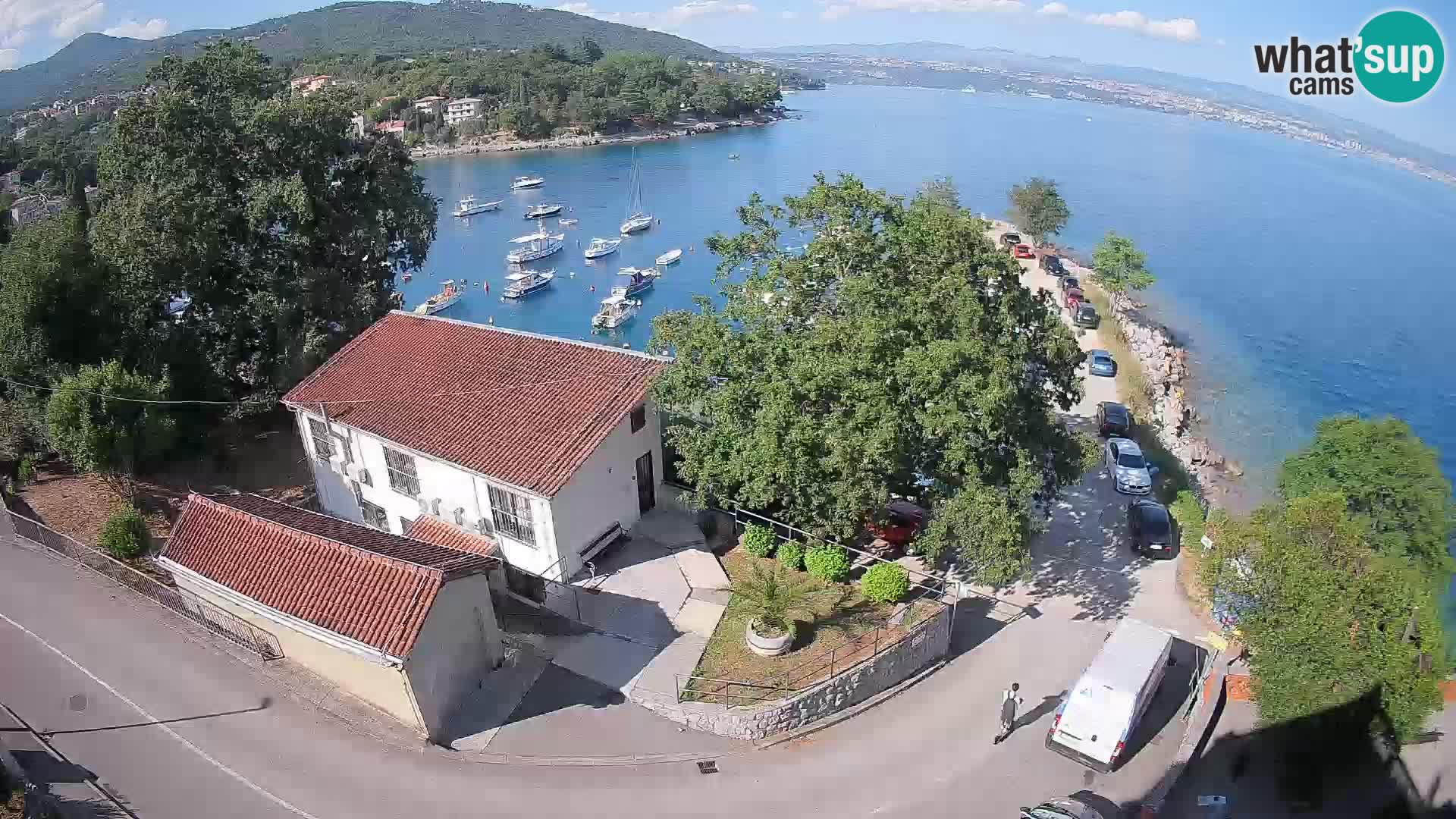 Webcam port d’Ika – Vue en direct et lumières d’Opatija