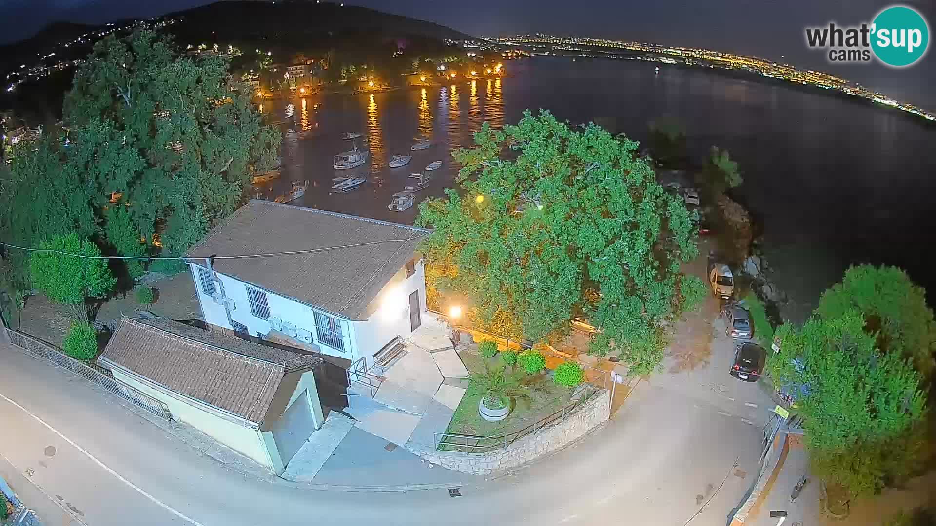 Webcam porto Ika – Vista LIVE sul porto e le luci di Opatija