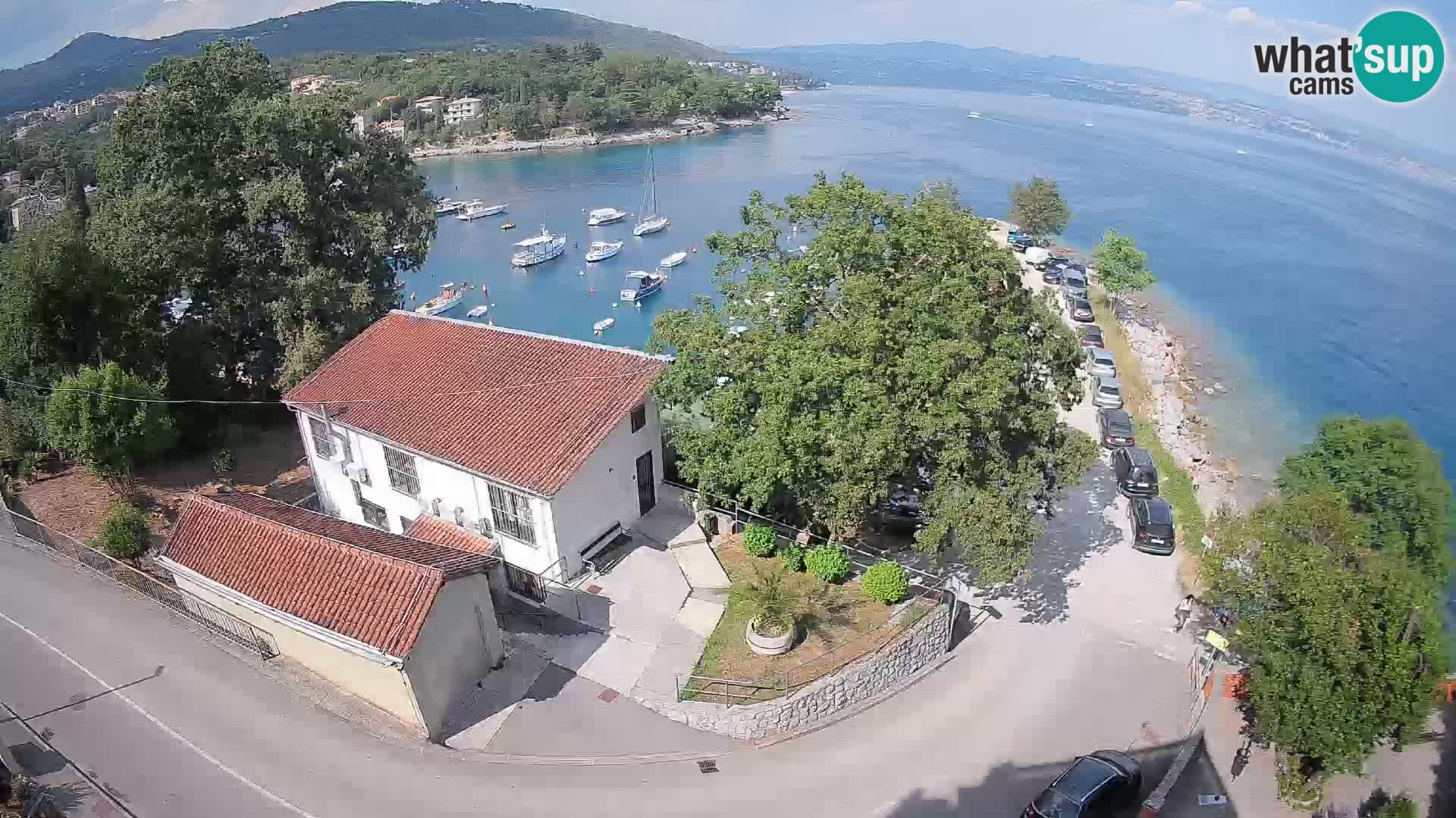 Webcam porto Ika – Vista LIVE sul porto e le luci di Opatija